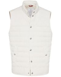 Brunello Cucinelli - Lightweight Down Vest - Lyst