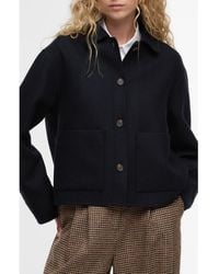 Barbour - Ashdon Double Face Wool Blend Overshirt - Lyst