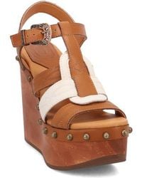Dingo - Cosmo Slingback Platform Wedge Sandal - Lyst