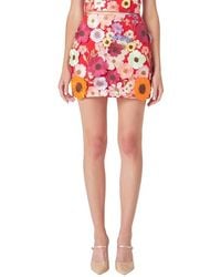 Endless Rose - Floral Embroidered Miniskirt - Lyst