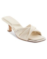 DKNY - Twist Strap Kitten Heel Sandal - Lyst