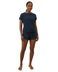Pact - Beachside Linen Short Sleeve Top Made With Organic Cotton - Lyst