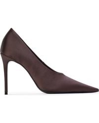 Black Suede Studio - Jona 100 Satin Pump - Lyst