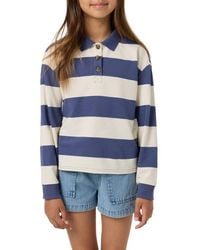O'neill Sportswear - Kids' Kyra Striped Long Sleeve Polo - Lyst