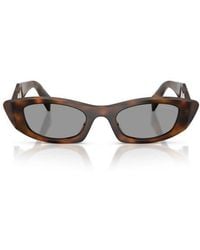 Prada - 52Mm Oval Sunglasses - Lyst