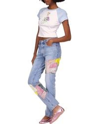 Anna Sui - Micro Ribbed Raglan Baby Tee - Lyst