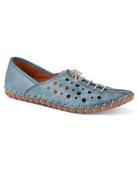 Spring Step - Moonwalk Perforated Leather Shoe - Lyst