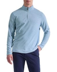Bugatchi - Houndstooth Patern Quarter Zip Top - Lyst