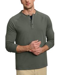 Rhone - Waffle Tech Henley - Lyst