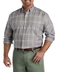 Oak Hill by DXL - Big & Tall Large Plaid Sport Shirt - Lyst