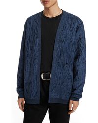 John Varvatos - Joplin Cotton & Silk Blend Cardigan - Lyst