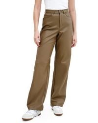 MARCELLA - Faux Leather Wide-Leg Pants - Lyst