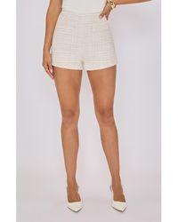 Vici Collection - Paige High Waist Tweed Shorts - Lyst