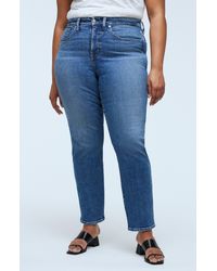 Madewell - Curvy High Waist Stovepipe Jeans - Lyst