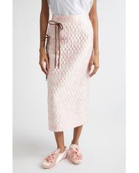 Simone Rocha - Quilted Floral Offset Pencil Skirt - Lyst