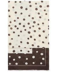 Mango - Eyelash Fringe Print Scarf - Lyst