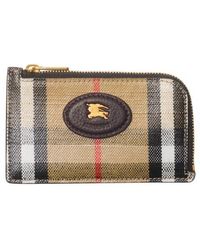 Burberry - Highlands Check Zip Card Case - Lyst