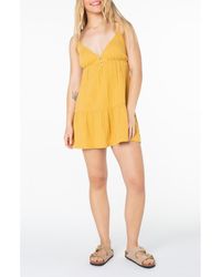 Roxy - Warm Rays Cotton Minidress - Lyst