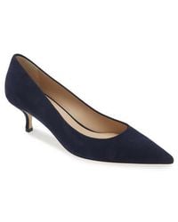 Stuart Weitzman - Power Pointed Toe Kitten Heel Pump - Lyst