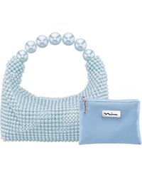 Nina - Kiki Faux Pearl To Handle Bag - Lyst