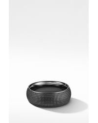 David Yurman Sky Band Ring In Black Titanium