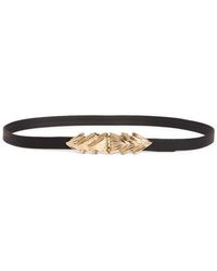 Raina - Three Shells Leather Belt - Lyst
