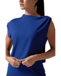 Tavi - Brushed Tec Knit Asymmetrical Tee - Lyst