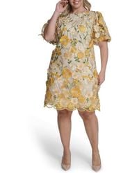 JS Collections Azalea Embroidered Shirt Dress in Blue | Lyst