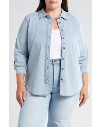 UNIVERSAL STANDARD - Chambray Button-Up Shirt - Lyst