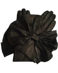 Paula Rowan - Minnie Massive Bow Leather Gloves - Lyst