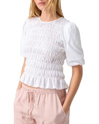 Sanctuary - Together Again Shirred Puff Sleeve Top - Lyst