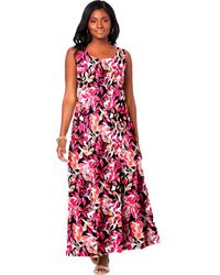 Jessica London - Stretch Cotton Tank Maxi Dress - Lyst