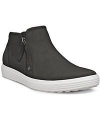 Ecco - Soft 7 Mid Top Zip Sneaker - Lyst