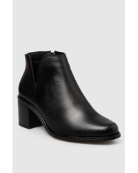 Manuela - Alessa Block Heel Side Up Bootie - Lyst