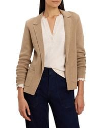 NIC+ZOE - Knit Cotton Blend One-Button Blazer - Lyst