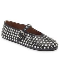 Alaïa - Rhinestone Ballet Flat - Lyst
