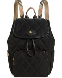 Burberry - Horseshoe Quilted Nylon Backpack - Lyst
