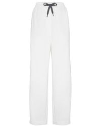 Brunello Cucinelli - Pique Track Trousers - Lyst