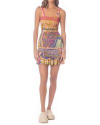 Maaji - Hankie Lua Smocked Multifit Cover-Up Minidress - Lyst