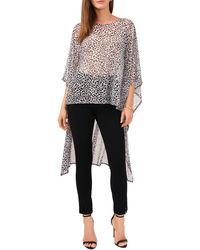 Chaus - Printed Mesh High-low Top - Lyst