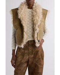 Isabel Marant - Clara Faux Shearling Reversible Vest - Lyst