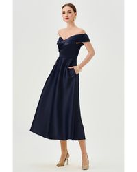 Bariano - Wynter Off Shoulder Midi - Lyst