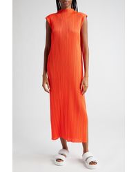 Pleats Please Issey Miyake - Monthly Colors April Pleated Dress - Lyst