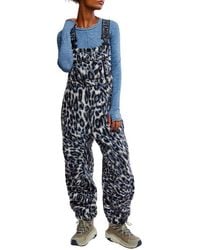 Free People - Fp Movement Hit The Slopes Fleece Overalls - Lyst