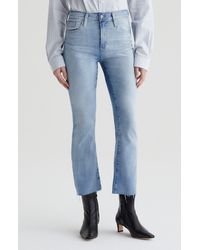 AG Jeans - Farrah Raw Hem Crop Bootcut Jeans - Lyst
