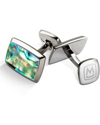 M-clip - Abalone Cuff Links - Lyst