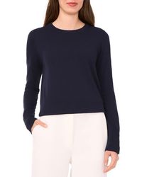 Halogen® - Button Cuff Crewneck Sweater - Lyst