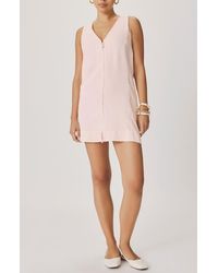 Splendid - Lounge Zip Front Minidress - Lyst