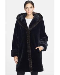 Gallery Hooded Faux Fur Walking Coat 2024 www.favors