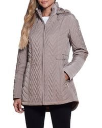 Gallery - Hooded Quilted Jacket - Lyst